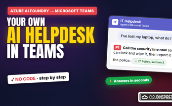 AI helpdesk agent answering in Microsoft Teams